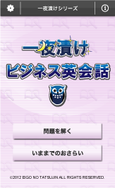 一夜漬けビジネス英会話
